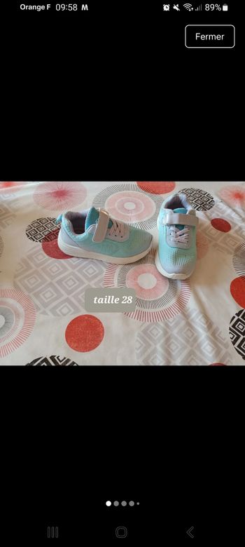Baskets à scratch taille 28