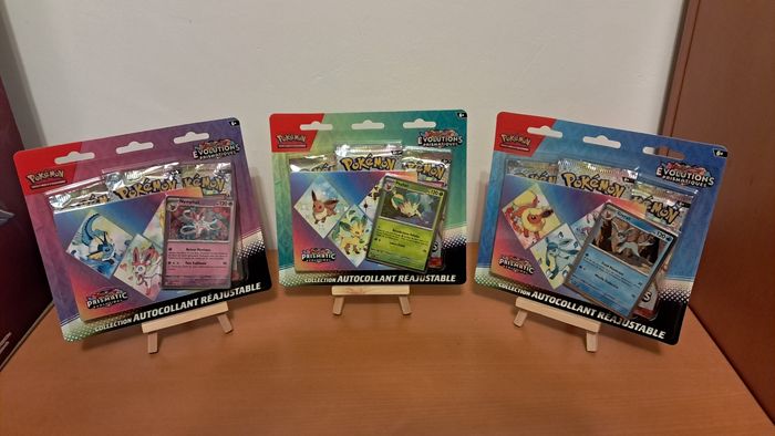 Lot artset 3 tripacks EV8.5 Evolutions prismatiques  scellés