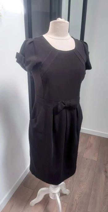 robe chic cocktail sassia noire t 38 40