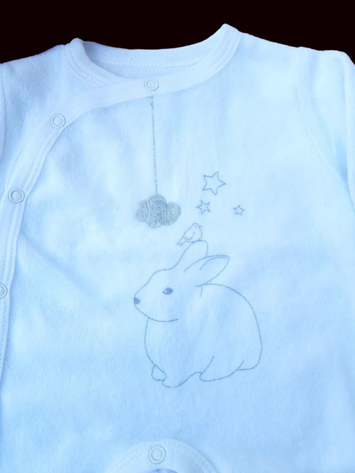 Pyjama blanc mixte - T. Naissance - photo numéro 2