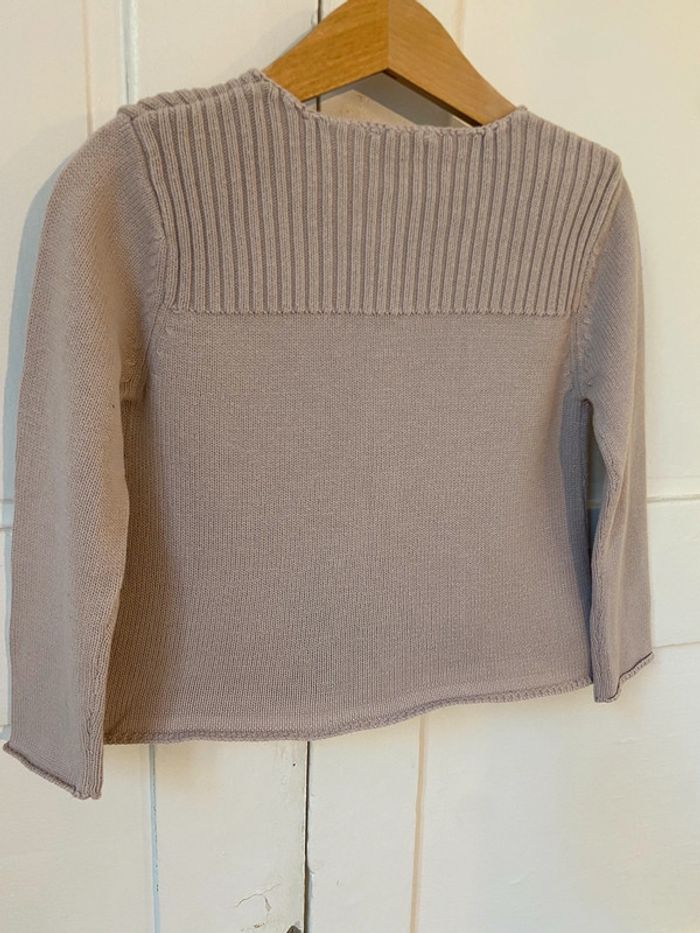 Gilet en coton beige Jacadi 2 ans - photo numéro 2