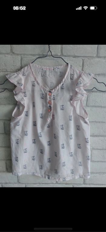 Blouse manches courtes Monoprix taille 6 ans