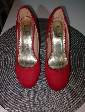 Compensées rouge t.36