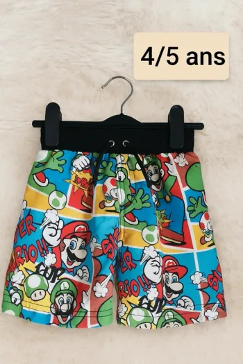 Maillot de bain Mario bros 4/5 ans