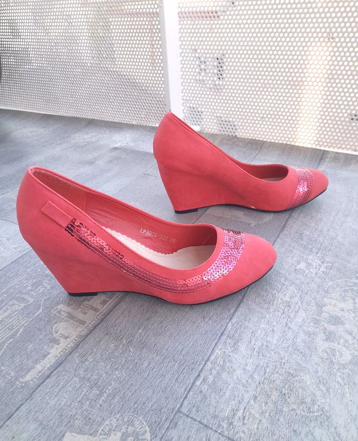 Escarpins à talon compensée et à sequins - O'Moda Libra Pop - photo numéro 7