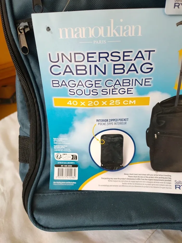 Bagage cabine sous siège Manoukian - photo numéro 2