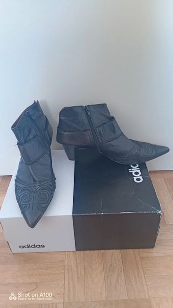 Bottines cuir à talon