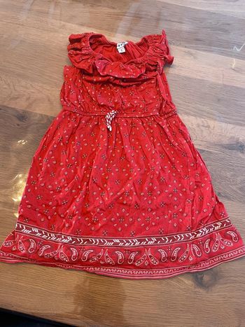 Robe rouge creeks 5 ans