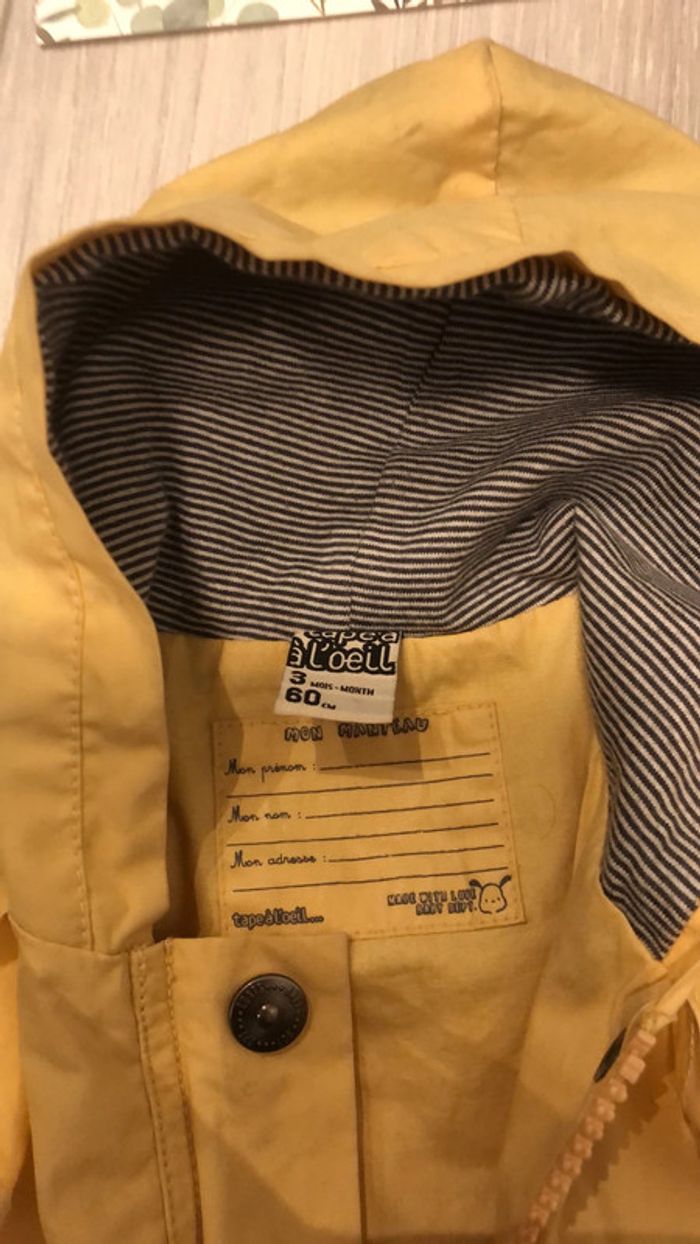 Manteau imperméable 3 mois - photo numéro 2