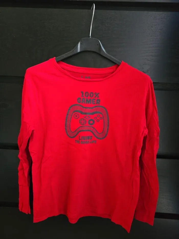 Tee-shirt ML rouge La Halle