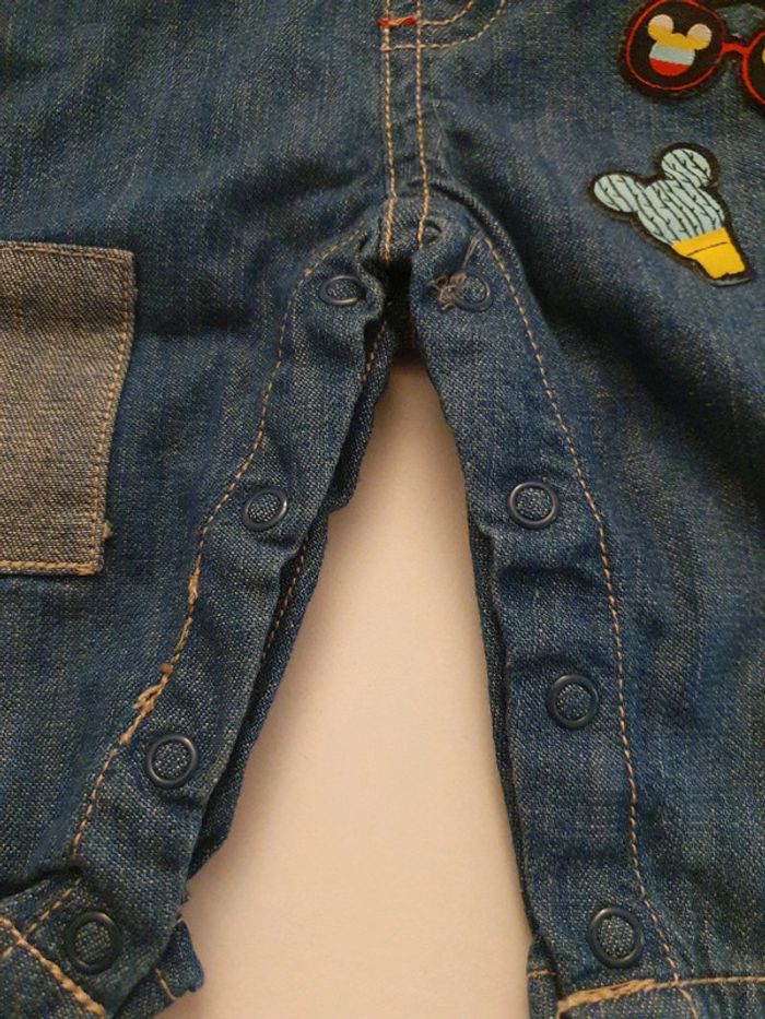 Salopette Disney en denim Taille 3 mois - photo numéro 5
