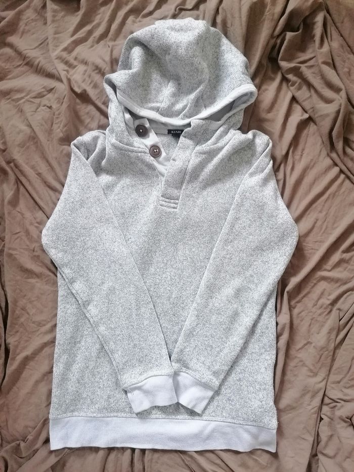 Pull sweat-shirt à capuche 🩶 garçon 12 ans - photo numéro 2