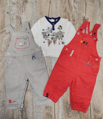 Lot salopettes bébé garçon 6 mois