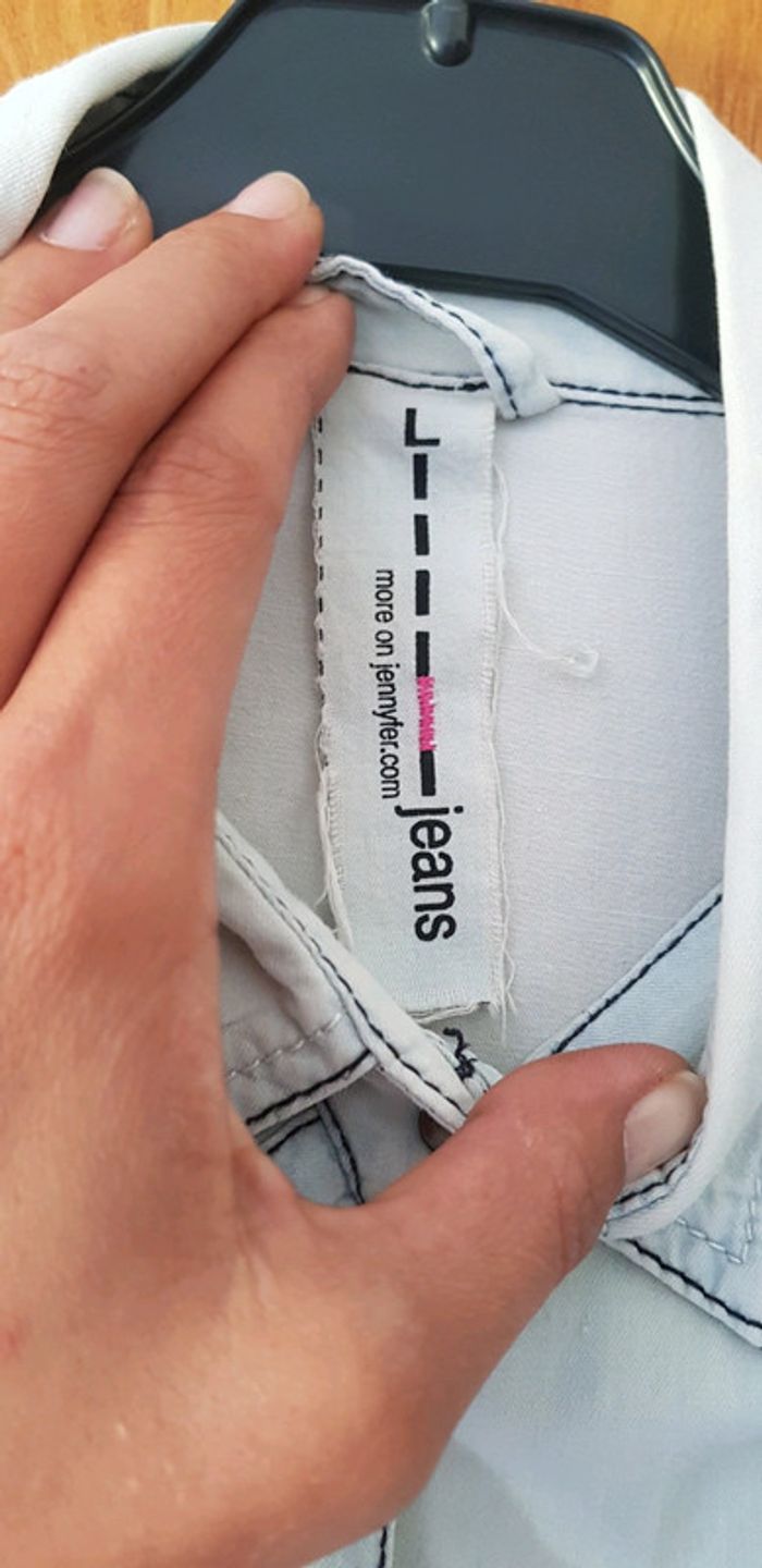 chemise imitation jeans - photo numéro 4