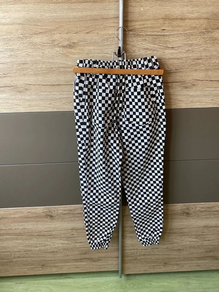 Pantalon à carreaux noir et blanc t36 - photo numéro 2