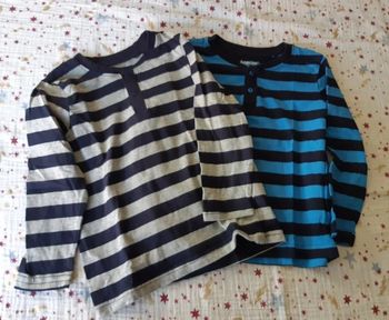 Lot 2 T-Shirt ML Lupilu 98-104 cm 3-4 ans