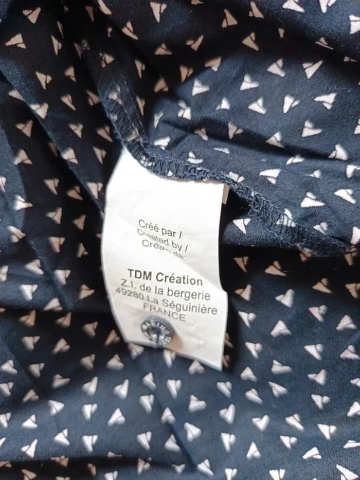 Chemise Terre de Marins t.46, 100% coton - photo numéro 7