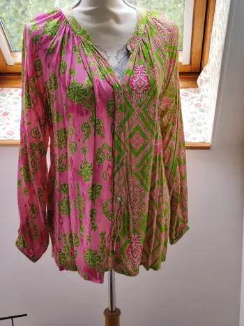 👄 blouse bohème  bis color 🍏 taille unique 36/44