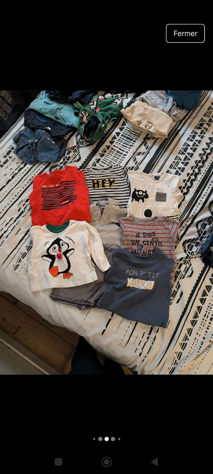 Lot de 34 vêtements garçon taille 12 mois - photo numéro 6