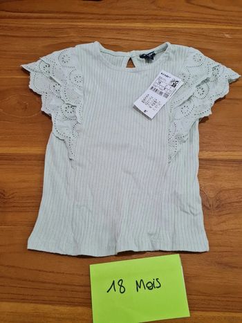 Maillot manches courte kiabi 18 mois