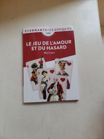 Piece de théâtre le jeu de l'amour et du hasard