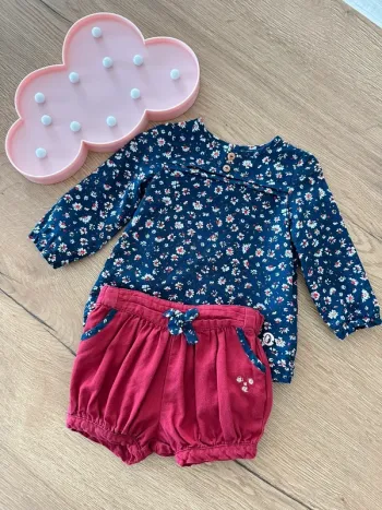 Ensemble short blouse