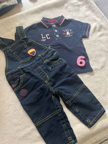 Ensemble salopette et polo