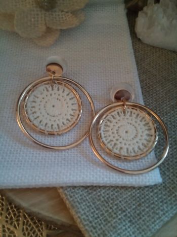 Boucles d'oreilles bohèmes macramées