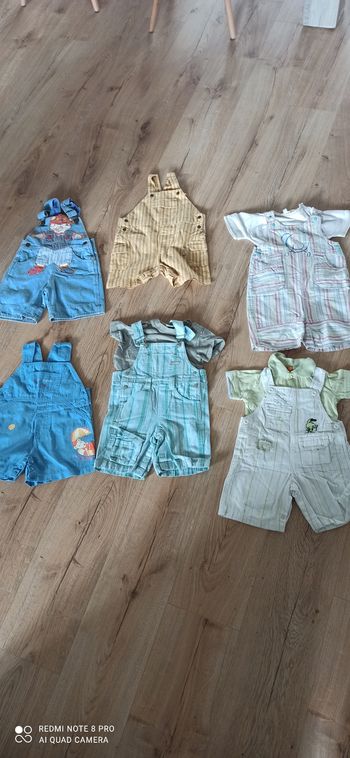 6 ensembles salopettes 18 mois ete