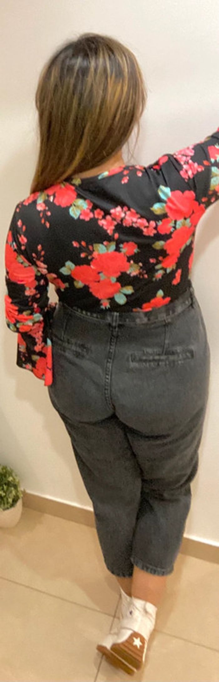 Cache Coeur Imprimé Fleurs Taille - photo numéro 7