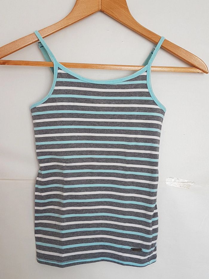 Débardeur à rayures avec brasserie intégrée
