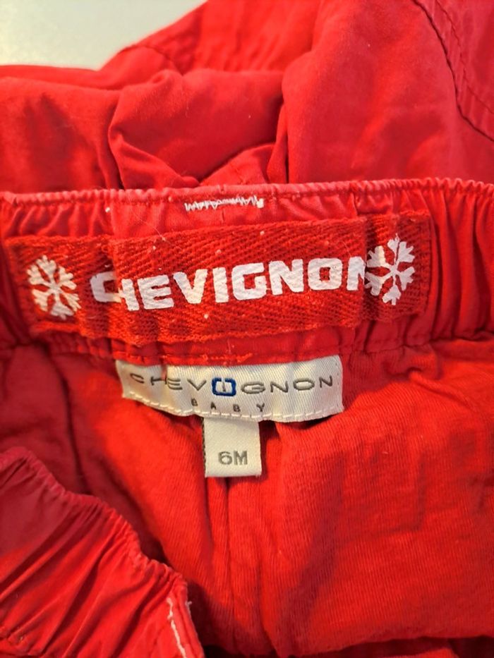 Pantalon chevignon rouge 6 mois - photo numéro 5