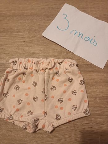 Short Disney 3 mois