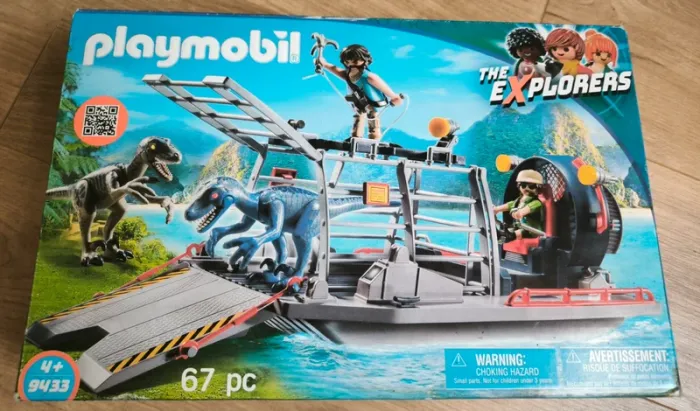 Playmobil dinosaure Bateau avec cage et deinonychus 9434 - photo numéro 3