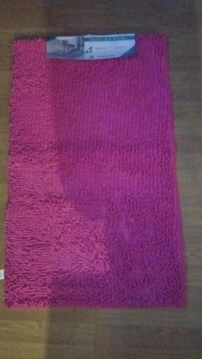 tapis de bain rose 60/100cm
