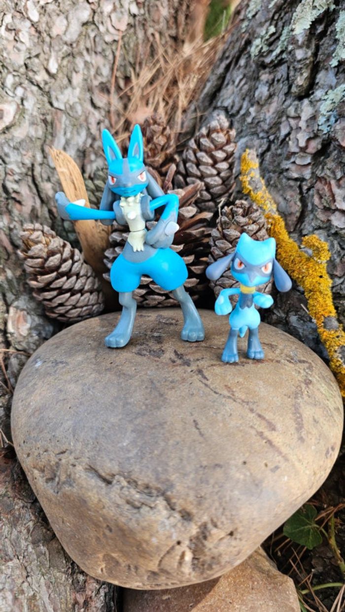 Super figurine Pokemon Nintendo Évolution lucario riolu - photo numéro 3