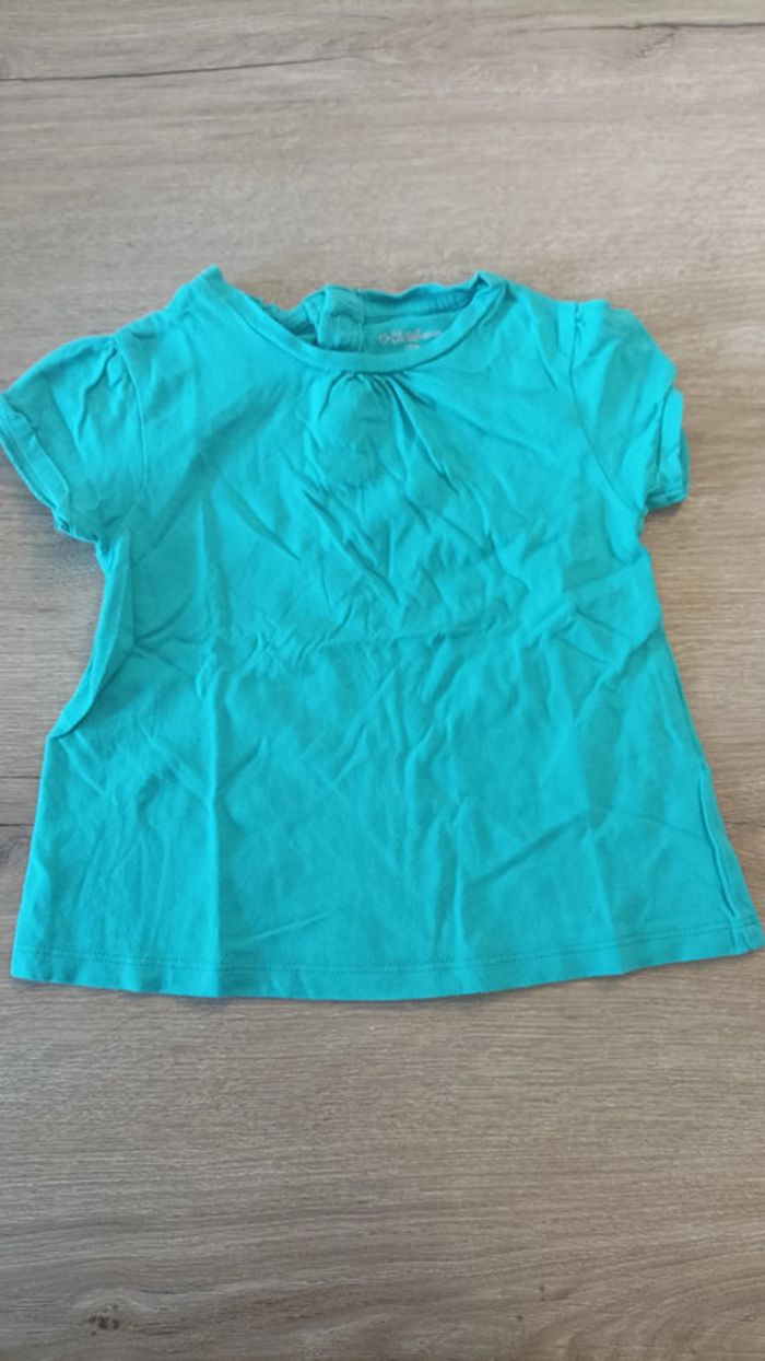 T-shirt bleu Kitchoun 12 mois