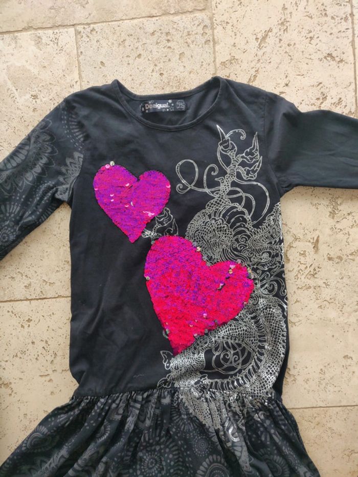 Robe fille Desigual 11-12 ans à sequins - photo numéro 3