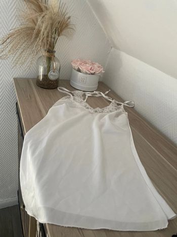 Top dentelle blanc