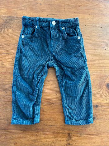 Pantalon bleu marine velour