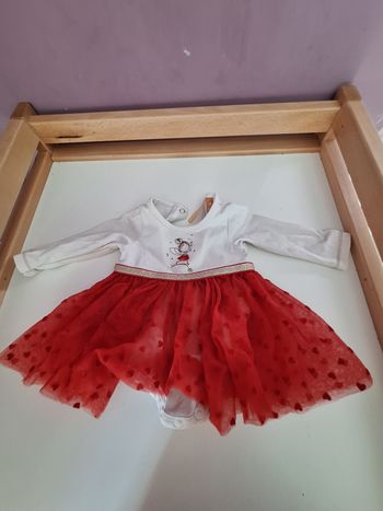 Robe bébé fille 1mois avec balerine