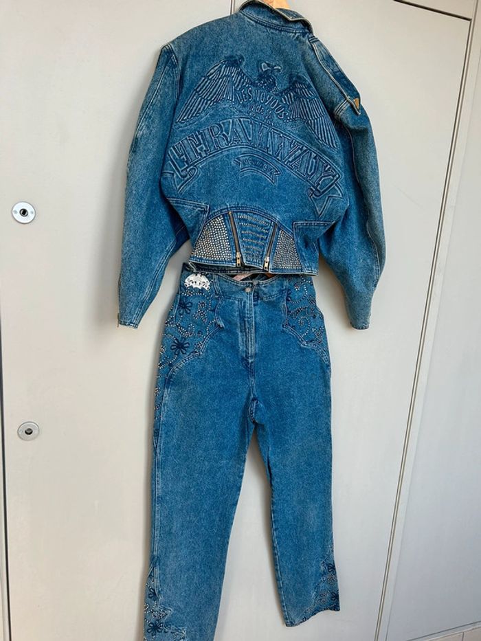 Ensemble en jean vintage années 80s - photo numéro 13