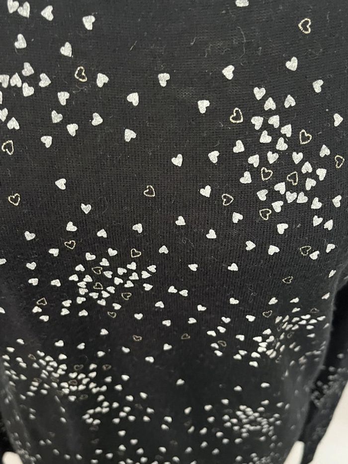 Pull fin noir avec cœurs Karl Marc John S comme neuf - photo numéro 2