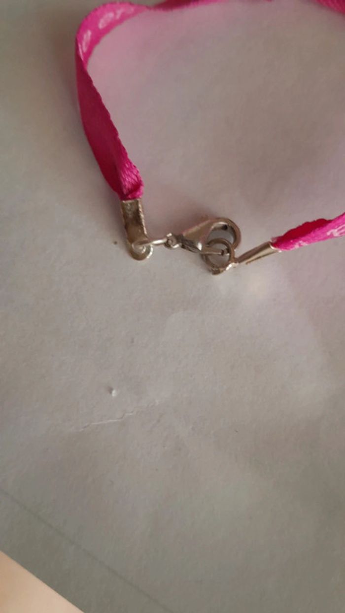 Très joli bracelet ruban texte vintage - photo numéro 3