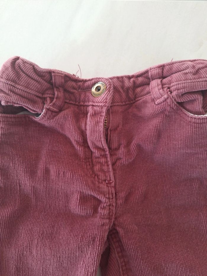 Pantalon en velours côtelé fille - Vertbaudet - 4 ans - photo numéro 2