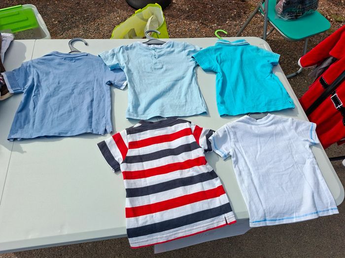 Lot de 5 T-shirts garçon 18 mois manches courtes - photo numéro 2
