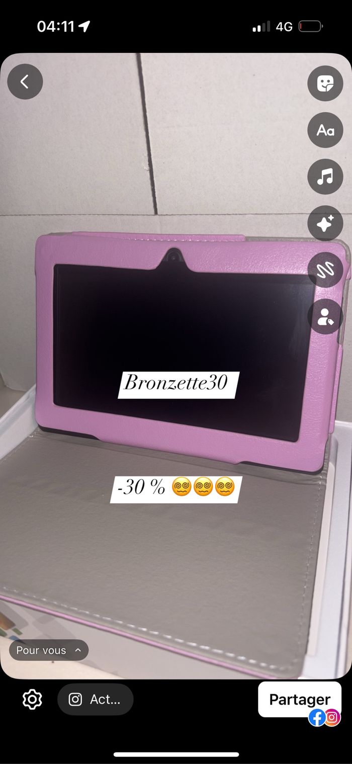 Tablette neuve juste déballer