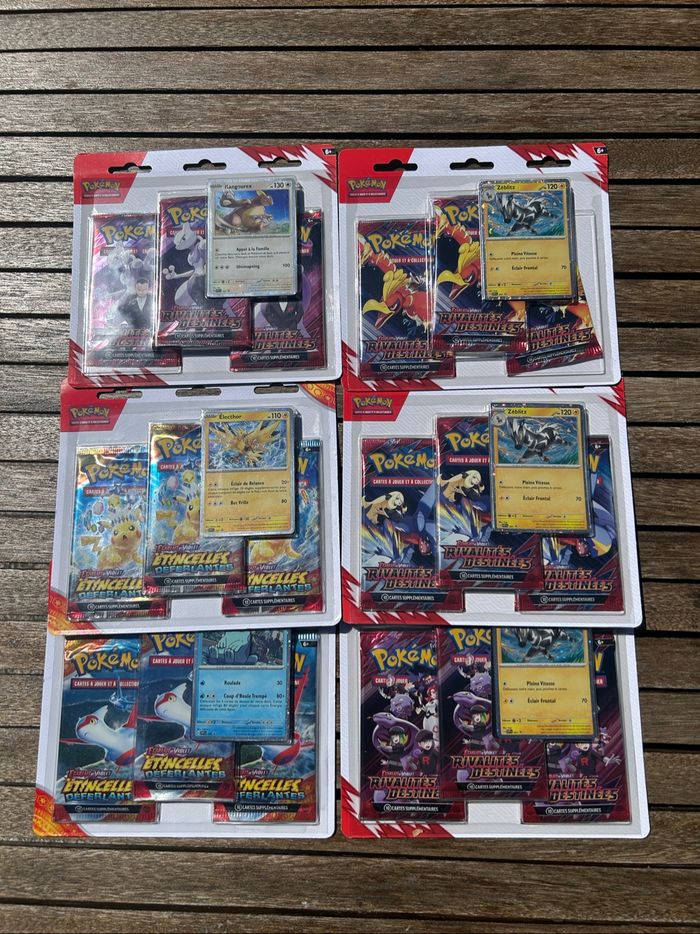 Lot Tripack triple illustrations