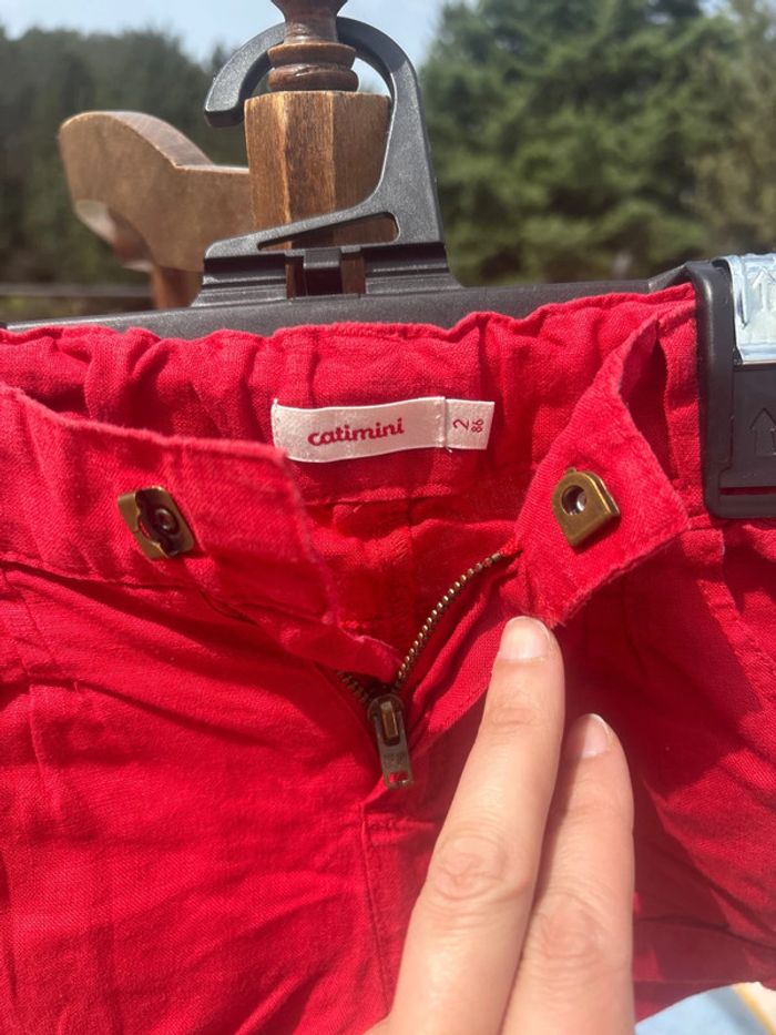 Short en lin Catimini 24M - photo numéro 2