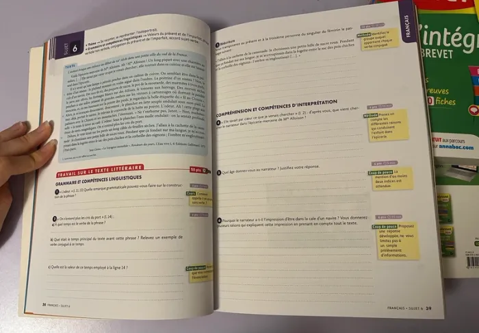 Lot de 3 manuels pour le brevet - photo numéro 3